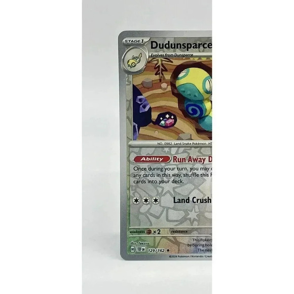 Dudunsparce 129/162 Reverse Holo Rare Temporal Forces Pokemon TCG Mint Unplayed - Picture 3 of 7